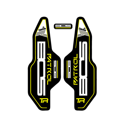 Star sam fork stickers - star,