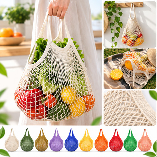 Reusable mesh net bag - mesh,