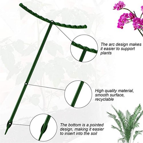 6pcs semi circle plastic plant - 6pcs, semi-circle