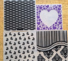 Design Objectives Ltd 4 X Embossing Folders 3x 6 inch 1 X 5 Inch