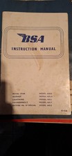 BSA INSTRUCTION WORKSHOP MANUAL A50. 500cc.  A65 650 cc. A65r