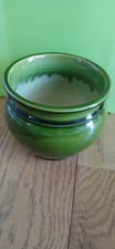 Bretby green glaze plant pot holder – 19th Century 1422B