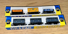 N Gauge GRAFAR RAILWAYS lot of 2 PACKS OF 3 WAGONS EXCELLENT - ALL AS SHOWN