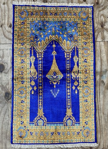 Vintage kashmir hand knotted - vintage,