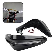 For Dirt Bike ATV Universal 7/8" Motorcycle Handguard Black W/ LED Light
