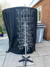 Rotating Retail Display Stand for Greetings Cards - Metal Rack Holds 96 Cards