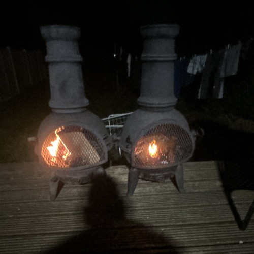 Cast iron chiminea very - x, 2