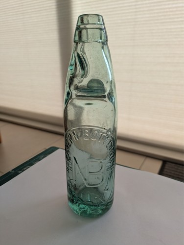 Aqua glass codd bottle