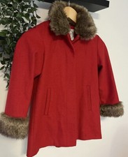 M&S Girls 6-7 Years Red Pea