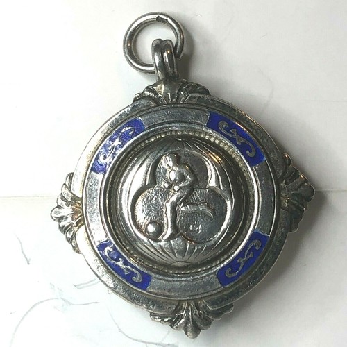 Solid silver football - silver, medal
