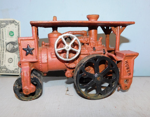Huber steam road roller cast - steam,