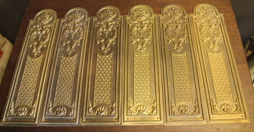 Vintage brass finger plate - 6,
