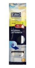Exitex White Internal Letterbox Energy Efficient Seal Draught Excluder