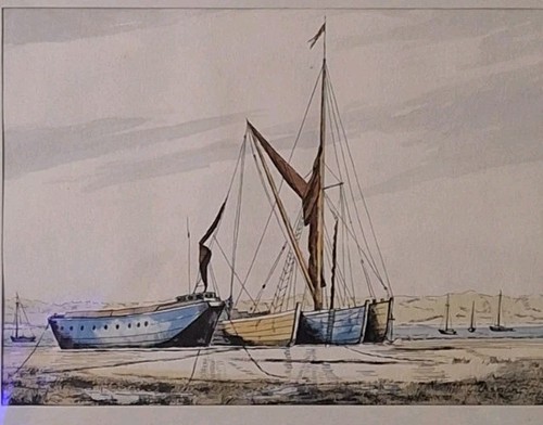 Thames barge boats - barge,
