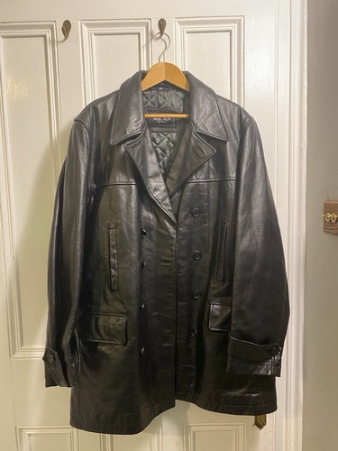 Milan leather jacket men - leather,