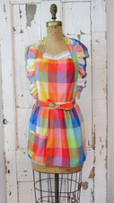Vintage 70s Colorful Apron