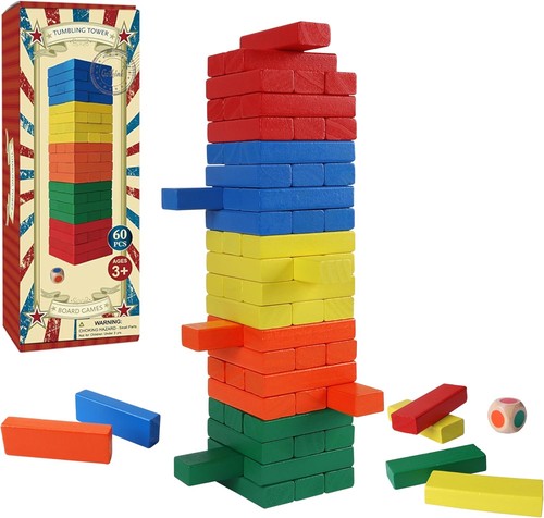 54pcs wooden tumbling tower - 54pcs,