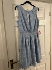 Sweet Liberty Dress Blue White