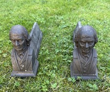 Camion Freres Mozart Cast Iron Fire Dogs Andiorns French Post 1840 Sphinx