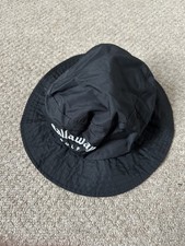 Callaway Golf Bucket Hat Black Medium Logo Mens Size Rain Hat Outdoor