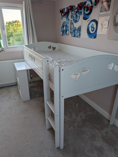 Kids white mid sleeper cabin - mid-sleeper,