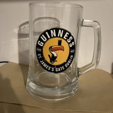 Guinness Large Glass Tankard