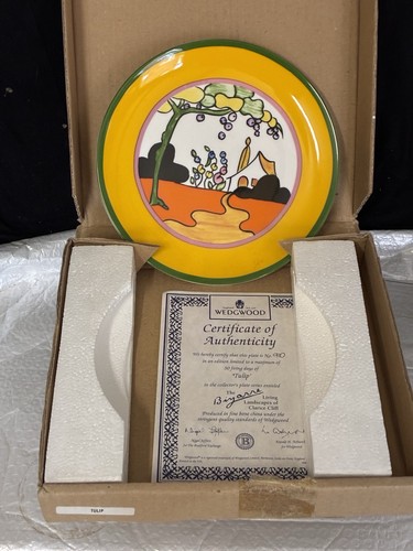 Clarice cliff tulip plate - clarice,