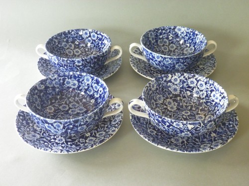 Burleigh blue calico soup - blue,
