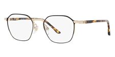 Starck SH2076 002 Gold & Black Frames Eyeglasses Brille Hand Made 51-20-145