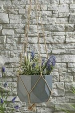 Hanging Basket Fibre Clay Grey