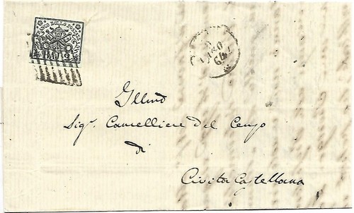 1854 pontifical state - state, 2b