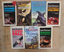 7 INSPECTOR FINCH BOOKS by JUNE THOMSON  ** PAPERBACK