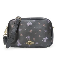 Coach Shoulder Bag 91126 Disney 101 Dalmatians Leather Black Collaboration Dalma
