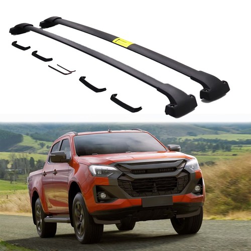 2pcs black crossbar roof rack - black,