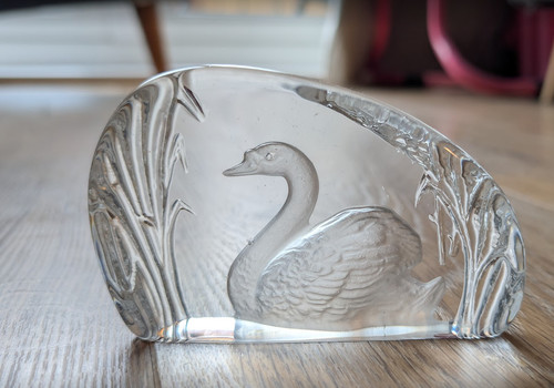 Wedgwood crystal swan