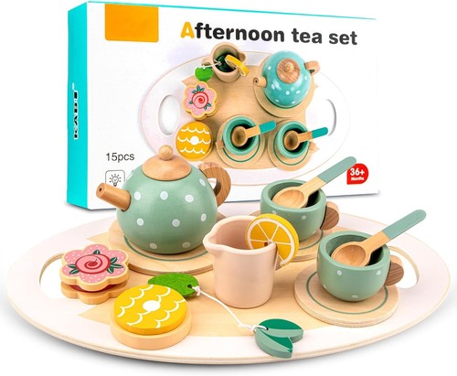 Wooden afternoon tea - tea, set