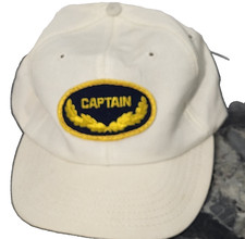 Captain Hat Adult Small White