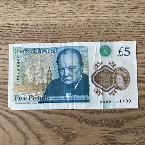 Bank england aa55 five - of,