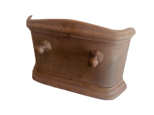 Antique brass fire fender - brass,