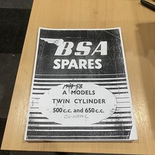 Bsa A7 A10 1949-53 Spares