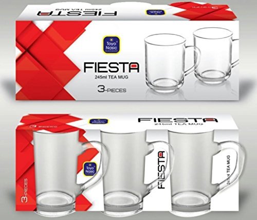 Pack clear mugs - clear, tea