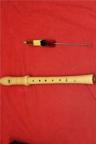 Moeck recorder with - recorder, brush