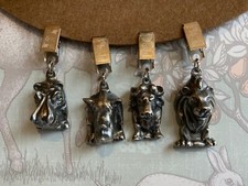 4x Cast Tablecloth Clips Clamps Weight Tablecloth Holders African Safari Animals