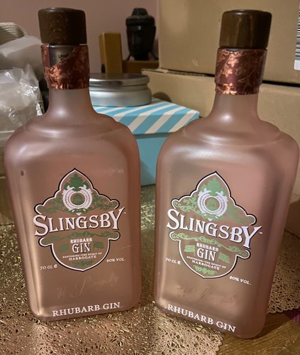 Empty slingsby rhubarb - rhubarb, gin