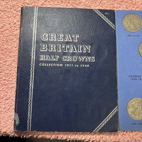 British half crown collection - half,