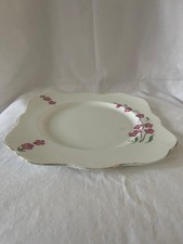 Colclough Genuine Bone China Made In England Floral Cake Plate ✅ 1014