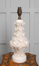 Vintage BONDIA floral encrusted Lampbase Valencia SPAIN 1950s-60s Casa Pupo era