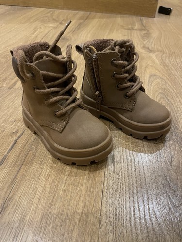 Faux lace brown boots - lace,
