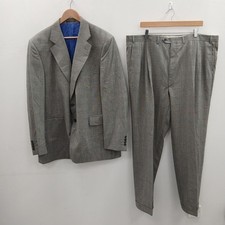 Aquascutum 2 Piece Suit Mens Size 48R Grey Wool RMF31-CAP