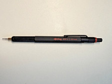 rOtring 800+ Mechanical Pencil 0.5mm Black Metal Stylus + 4 Tikky 20 Erasers